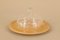Glass and Wood Butter Dish from VEB Kunst, 1960s, Image 2