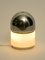 Salt & Pepper Tischlampe aus Chrom & Milchglas von Goffredo Reggiani, 1970er 5