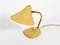 Lampada da tavolo piccola Mid-Century laccata beige con paralume regolabile, anni '50, Immagine 11