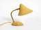 Small Mid-Century Beige Shrink Lacquer Table Lamp with Adjustable Shade, 1950s 1