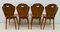 Curved Wood Dining Chairs by Carlo Ratti, 1950s, Set of 4, Image 5