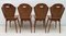 Curved Wood Dining Chairs by Carlo Ratti, 1950s, Set of 4 15