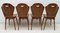 Geschwungene Esszimmerstühle aus Holz von Carlo Ratti, 1950er, Set of 4 15