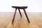 Vintage Solid Oak Stool 1