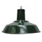 Vintage Industrial Green Enamel Pendant Lamp, 1950s, Image 5
