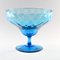 Coupe Mid-Century en Verre Bleu de Empoli, Italie, 1960s 1