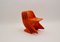 Vintage Space Age Orange Children's Chairs by Alexander Begge for Casala, 1970s, Set of 4 7