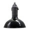 Vintage Industrial Dutch Black Enamel & Cast Aluminum Pendant Lamp, 1950s 1