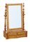 19th-Century Swedish Burr Birch Vanity Mirror 1