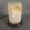 Achteckige italienische Tischlampe aus Alabaster, 1960er 1