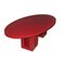 Large Red Lacquered Dining Table by Francois Champsaur, 1990s 4