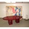 Large Red Lacquered Dining Table by Francois Champsaur, 1990s 7