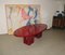 Large Red Lacquered Dining Table by Francois Champsaur, 1990s 6