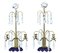 Candelabri Mid-Century in vetro inciso, anni '50, set di 2, Immagine 4