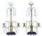 Candelabri Mid-Century in vetro inciso, anni '50, set di 2, Immagine 3