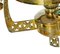 19th-Century Arts & Crafts Brass Oil Ceiling Lamp 5