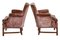 Mid-Century Mahogany Armchairs, 1940s, Set of 2, Image 4