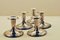 Vintage Silver Candleholders by Tore Eldh for Ceson, Set of 5 4