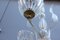 Runder Mid-Century Kronleuchter aus Muranoglas und Messing, 1950er 7