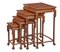 Vintage Hardwood Nesting Tables from Mayfair and Company, 1950s, Set of 3, Image 1