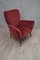 Fauteuil Mid-Century en Velours Violet, Italie, 1950s 2