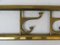 Art Deco Brass Rack with Pivoting Hooks, 1930s, Set of 2 13