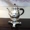Art Deco Silver Plated Teapot and Warmer Set by Gustave Keller, Set of 3, Image 4