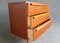 Scandinavian Modern Teak Dresser with 3 Drawers 4