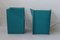 Set of Italian Turquoise Leather Armchairs by Tito Agnoli, 1970s 8