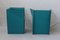 Italian Turquoise Leather Armchairs by Tito Agnoli, 1970s, Set of 2, Image 3