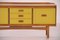 Skandinavisches Vintage Sideboard mit senfgelber Front, 1960er 6