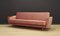 Dänisches Rosa Velours Sofa, 1970er 5