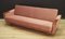 Danish Pink Velour Sofa, 1970s 10