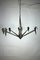 Hand-Made Patinated Iron Chandelier, 1970s, Image 4