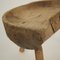 Early 19th-Century Cherry Wood Splayed Leg Cobbler Stool 4
