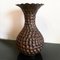 Gewellte Mid-Century Vase aus Kupfer von Callegaris Udine 1