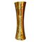 Mid-Century Embossed Brass Vase from Zanetto 1