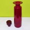 Mid-Century Red Glass Vase by Luciano Gaspari for Salviati & C. 1