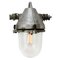 Lámpara colgante industrial de aluminio fundido plateado, Imagen 1