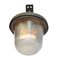 Large Industrial Cast Iron & Glass Wall Light, 1950s, Image 4