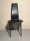Black Leather Dining Chairs, 1980s, Set of 6 7