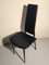 Black Leather Dining Chairs, 1980s, Set of 6 8