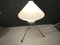 Lampes de Bureau en Verre Opalin, 1950s, Set de 2 2