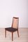 Esszimmerstühle mit Gestell aus Teak & Stoffbezug von Leslie Dandy für G-Plan, 1960er, 6er Set 1