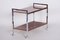 German Walnut and Chormed Metal Trolley, 1960s, Image 1