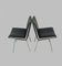 Fully Restored Airport Lounge Chairs in Black by Hans J. Wegner for A.P. Stolen, 1960s, Set of 4 3