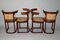 Antique Art Nouveau Dining Chairs by Josef Hoffmann for Thonet, 1910s, Set of 4 7