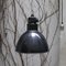 Lámpara colgante industrial esmaltada en negro, años 30, Imagen 4