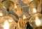 Mid-Century Brass and Metal Chandelier, 1960s, Image 6