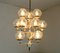 Mid-Century Brass and Metal Chandelier, 1960s, Image 10